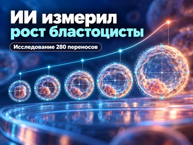 ИИ связал скорость расширения бластоцисты с шансом беременности после переноса