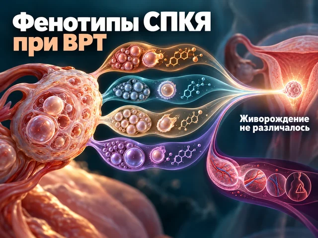 Фенотипы СПКЯ при ВРТ не различались по шансам живорождения