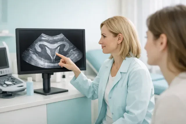 Ультразвуковая диагностика эндометрита матки и консультация гинеколога