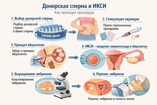 Донорская сперма и ИКСИ как проходит процедура в ЭКО