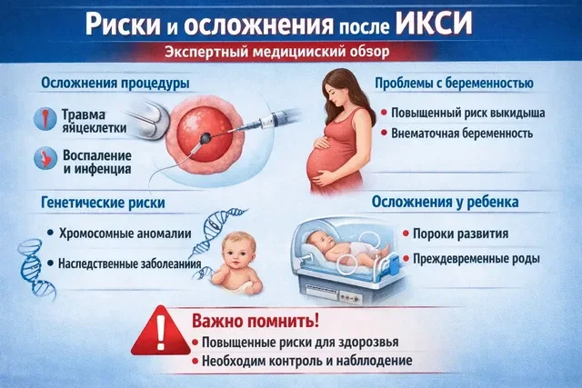 Риски и осложнения после ИКСИ: что важно знать до и после процедуры