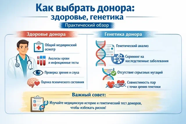 Как выбрать донора для ЭКО: здоровье и генетика, практический обзор