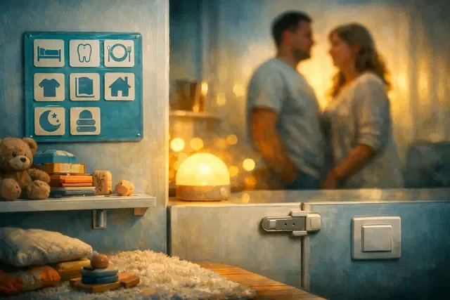 Дом готов к приезду ребёнка: безопасность, спокойная рутина и тёплый семейный уголок