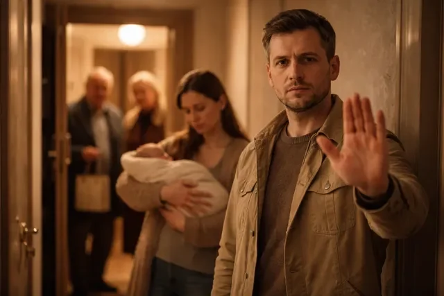 Папа спокойно останавливает незапланированный визит родственников и защищает семью