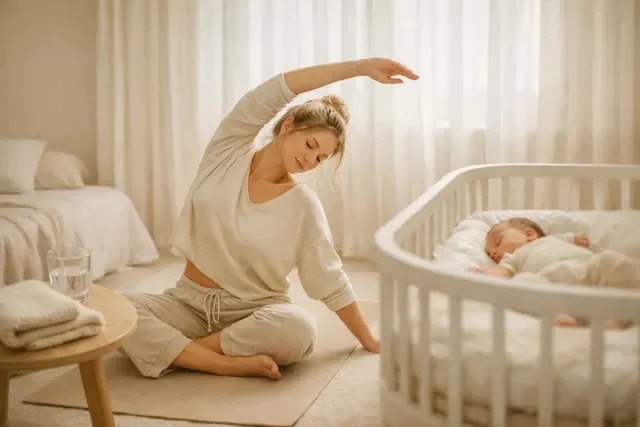 Возвращение к спорту после родов в спокойных мягких тонах Возвращение к спорту после родов в спокойных мягких тонах