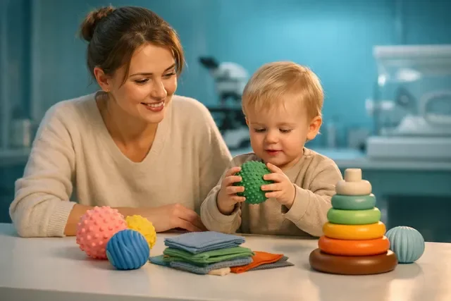 Сенсорные игры для развития моторики у ребенка до трех лет в безопасной домашней зоне