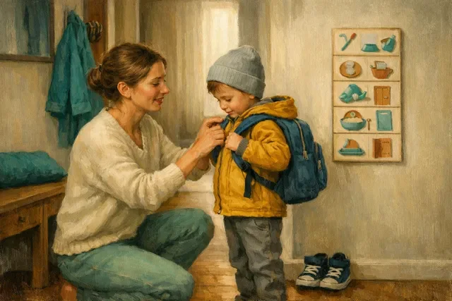 Подготовка к саду и школе дома: ребенок собирает рюкзак и учится самостоятельности