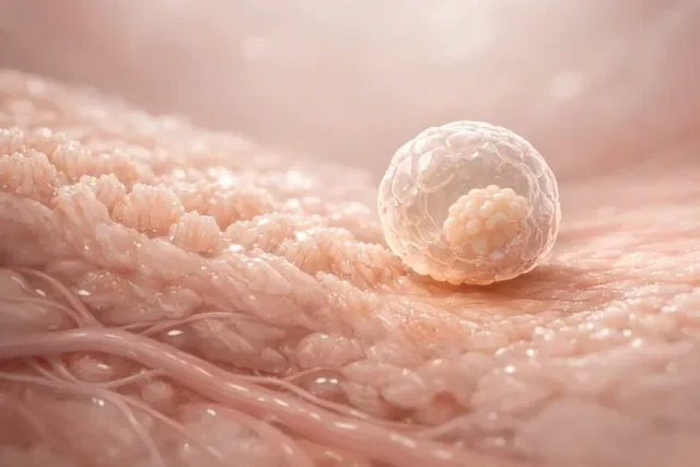 Имплантация эмбриона в эндометрий матки на раннем сроке беременности