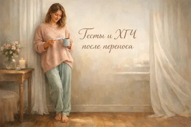 Позитивная душевная иллюстрация: девушка во весь рост — «Тесты и ХГЧ после переноса» Позитивная душевная иллюстрация: девушка во весь рост — «Тесты и ХГЧ после переноса»