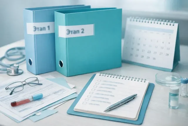 Анализы для ЭКО по ОМС, два этапа по срокам Анализы для ЭКО по ОМС, два этапа по срокам