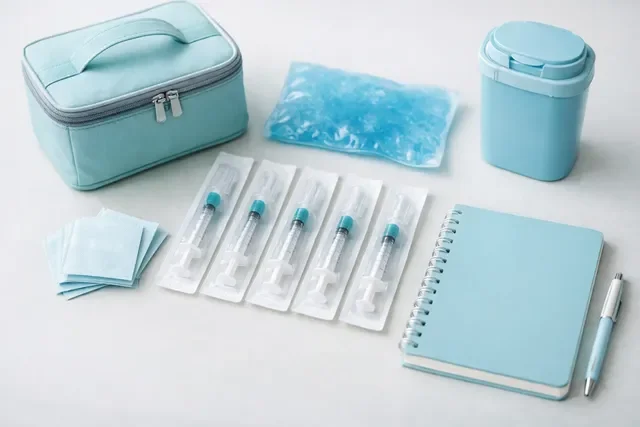 Аптечка ЭКО, хранение препаратов и расходники для уколов