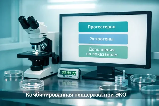 Комбинированная поддержка при ЭКО: план протокола на экране и лабораторный таймер без шприцов и папок