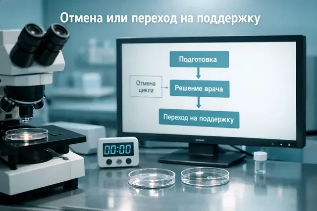 Отмена или переход на поддержку в ЭКО и крио: календарь протокола на экране в эмбриолаборатории без шприцов Отмена или переход на поддержку в ЭКО и крио: календарь протокола на экране в эмбриолаборатории без шприцов