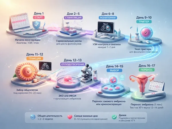 Как проходит ЭКО по дням: врач объясняет паре этапы стимуляции, пункции и переноса Как проходит ЭКО по дням: врач объясняет паре этапы стимуляции, пункции и переноса
