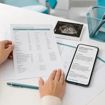 Разбор анализов перед ЭКО на форуме EcoTopLab