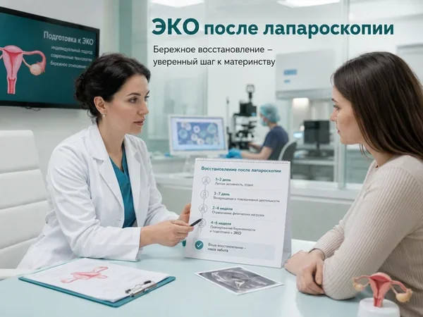 Через сколько после лапароскопии можно делать ЭКО